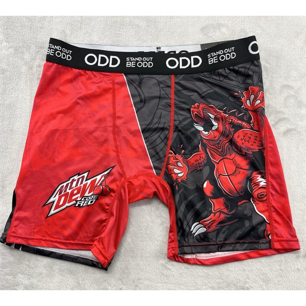 STAND OUT BE ODD Boxer Briefs Men Large Multicolor Mtn Dew Coder Red Underwear
